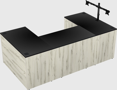 U-shaped desk