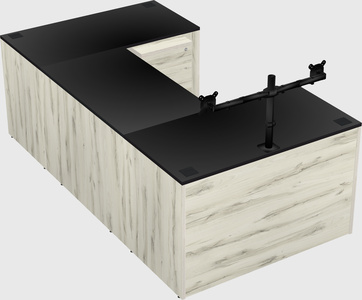 U-shaped desk