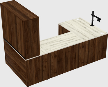 U-shaped desk
