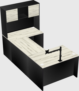 U-shaped desk