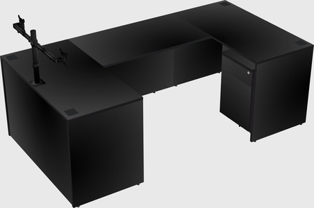 U-shaped desk