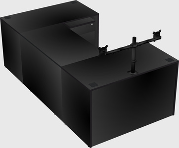 U-shaped desk
