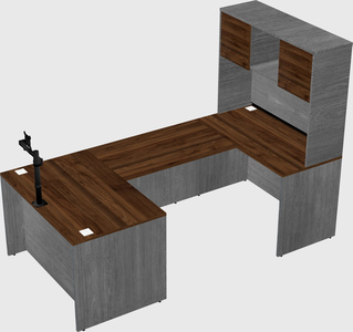 U-shaped desk