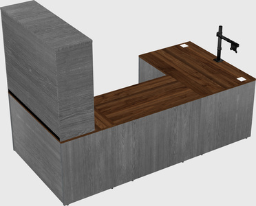 U-shaped desk