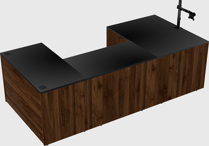 U-shaped desk