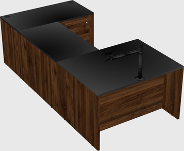 U-shaped desk