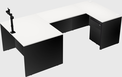 U-shaped desk