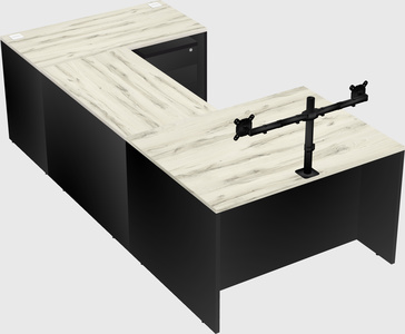 U-shaped desk