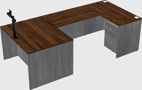 U-shaped desk