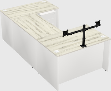 U-shaped desk