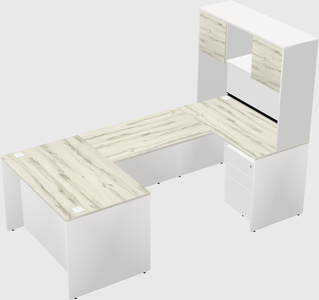 U-shaped desk