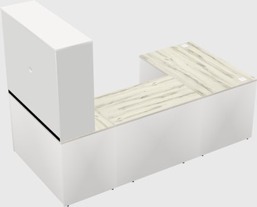 U-shaped desk
