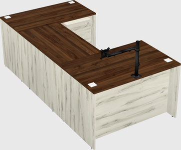 U-shaped desk