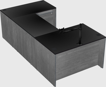 U-shaped desk