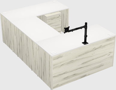 U-shaped desk