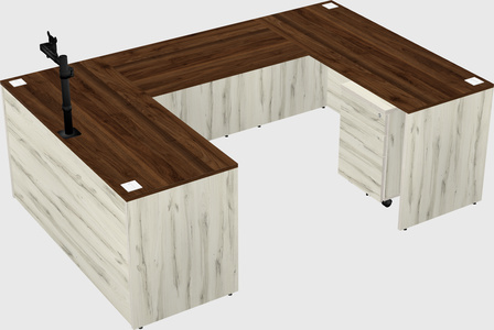 U-shaped desk