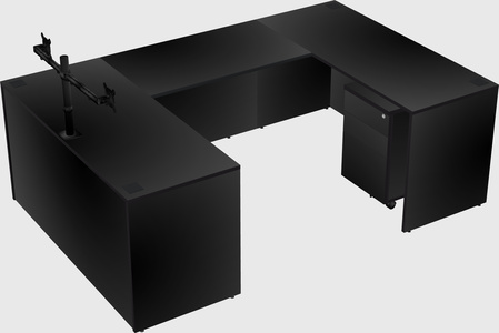 U-shaped desk