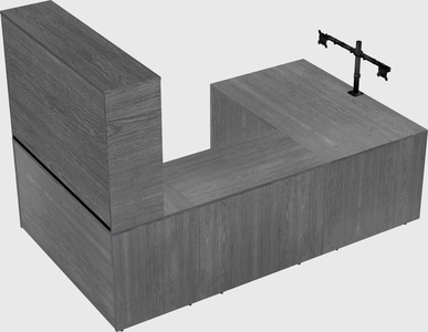 U-shaped desk