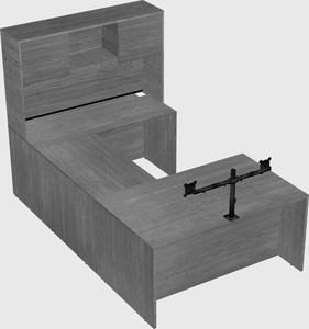 U-shaped desk