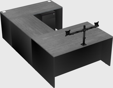 U-shaped desk