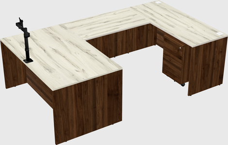 U-shaped desk