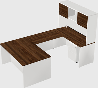 U-shaped desk