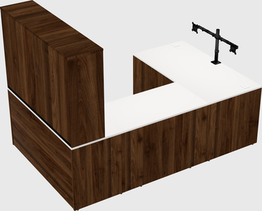 U-shaped desk