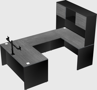 U-shaped desk