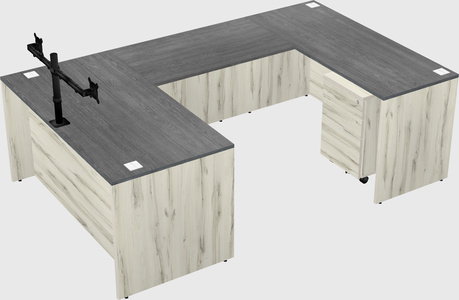 U-shaped desk