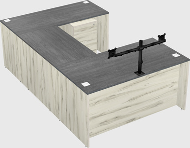 U-shaped desk