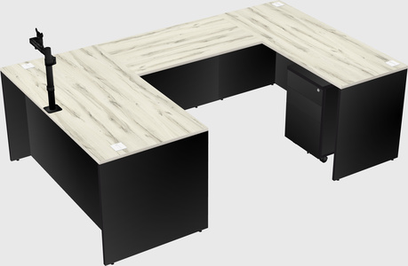 U-shaped desk