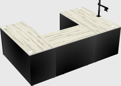 U-shaped desk