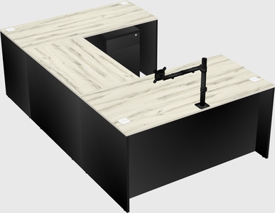 U-shaped desk