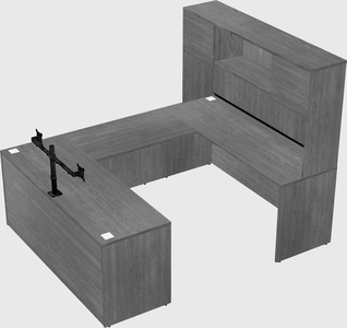 U-shaped desk