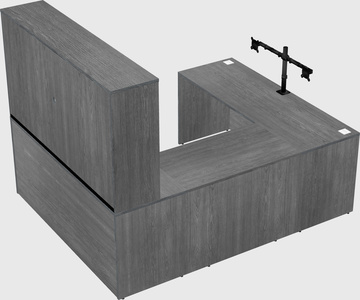 U-shaped desk