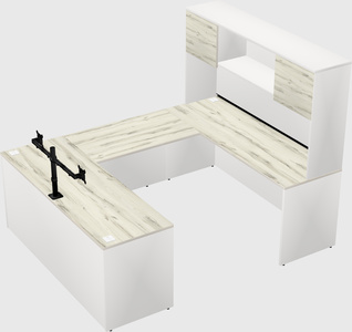 U-shaped desk