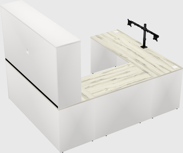 U-shaped desk
