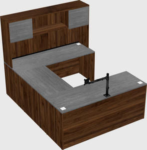 U-shaped desk