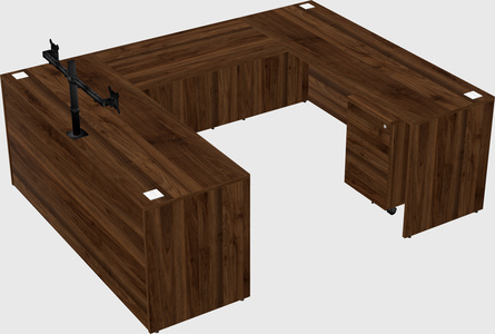 U-shaped desk