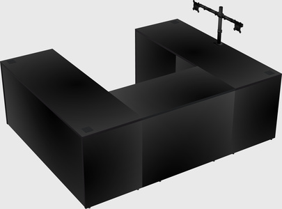 U-shaped desk
