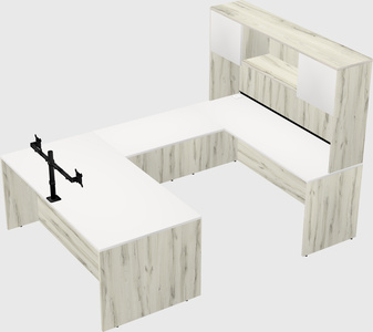 U-shaped desk