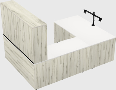 U-shaped desk