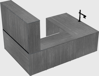 U-shaped desk