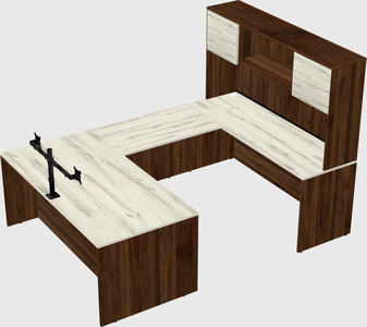 U-shaped desk