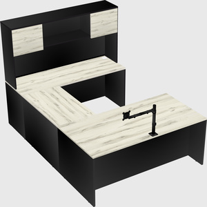 U-shaped desk