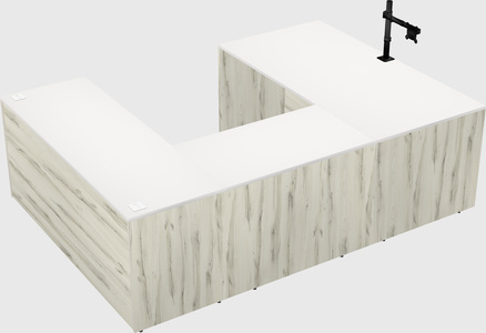 U-shaped desk