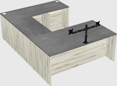 U-shaped desk