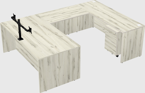 U-shaped desk