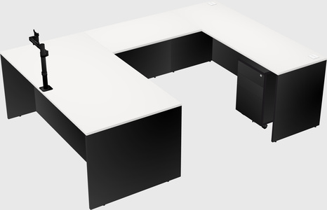 U-shaped desk