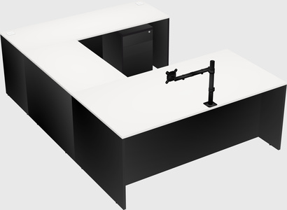 U-shaped desk